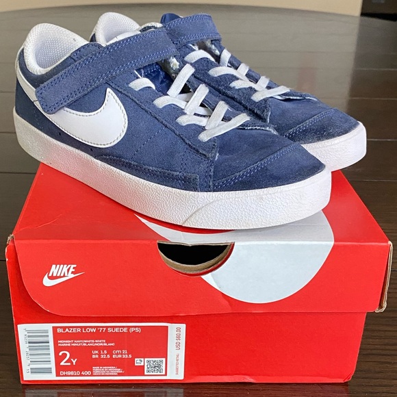 Nike Blazer Low ‘77 Suede Kids Shoe - Picture 1 of 6